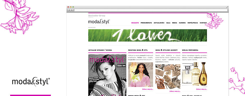 Strona internetowa magazynu „Moda & Styl”