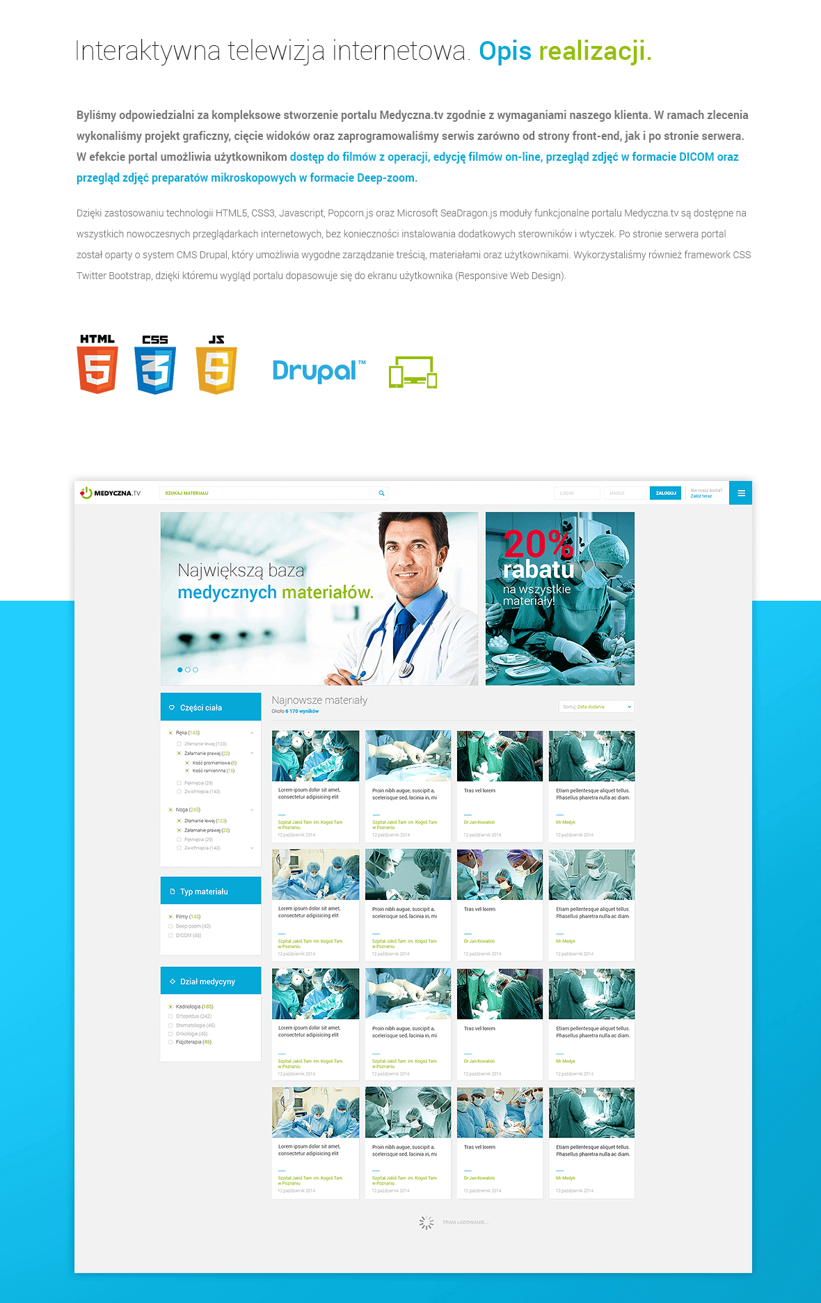 Portal dla lekarzy, uczniów i pracowników uczelni